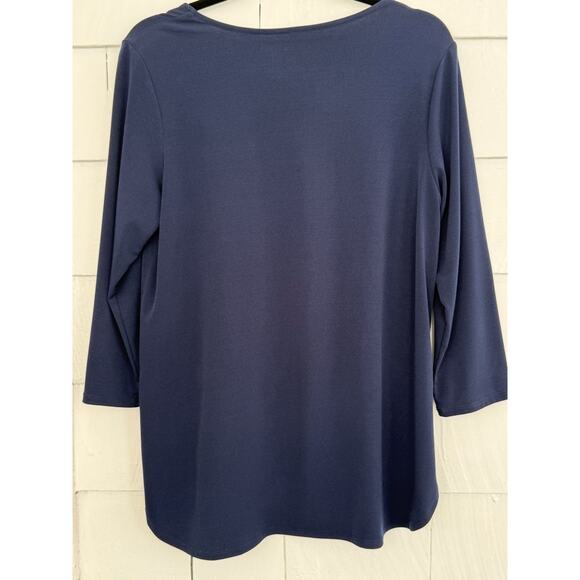 Susan Graver Womens Small Modern Essentials Liquid Knit Tunic Minimalist Capsule - Picture 2 of 5